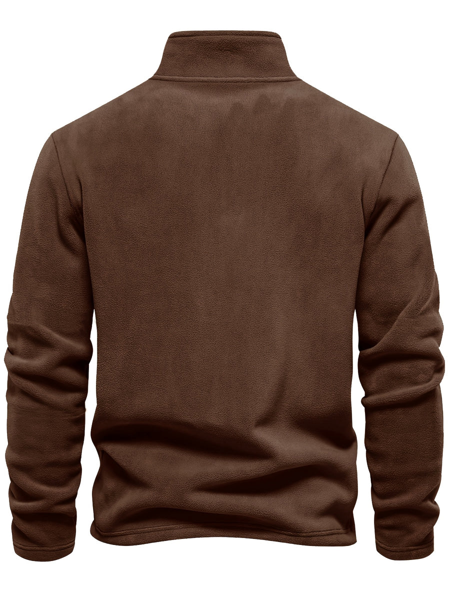 Autumn Winter Ultra-Soft Fleece Top, Excellent Warmth, Effortlessly Creating American Street Trendy Style, New Season - Red Brown