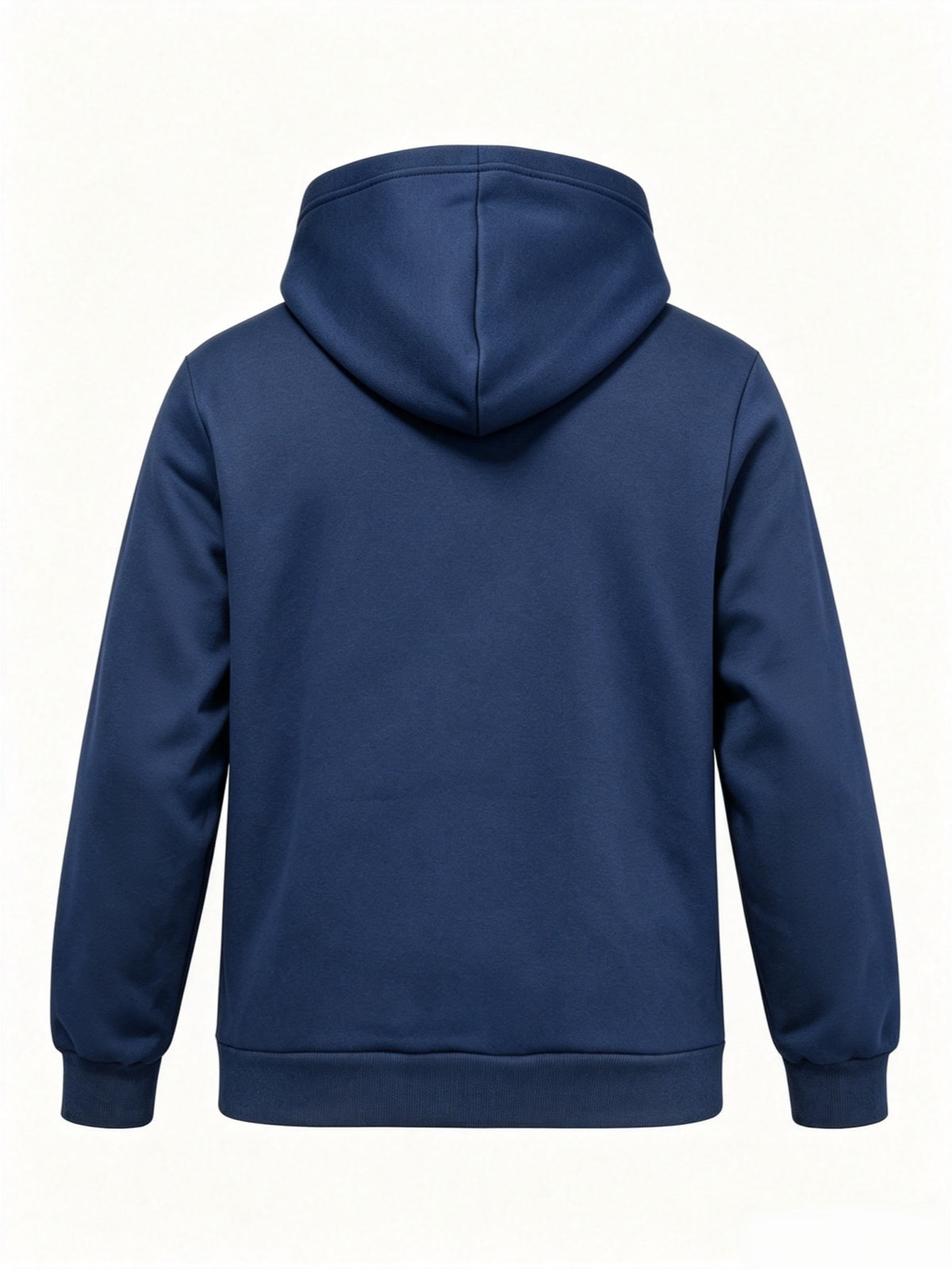 Western Fashion Letter Stripe Men'S Zipper Cardigan Hooded Sweatshirt ITALIA Easy Text Combination Print Zipper Pocket Drawstring Casual Athletic Jacket - Navy Color