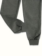 A Must-have New Product! Solid Color Sleeveless Hooded S Set! Jogger Pants with a Cinched Waist Highlight the Waistline, Paired with Sneakers for a Casual and Energetic Look, Women's Spring and Summer Fashion Casual Hooded Short-sleeve Set. - Dark Gray