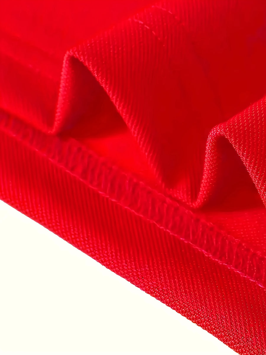Men's Shirts, Men's Golf Shirts, Men's Short-sleeve T-shirts, the Top Choice for Summer Golf and Baseball - Bright Red