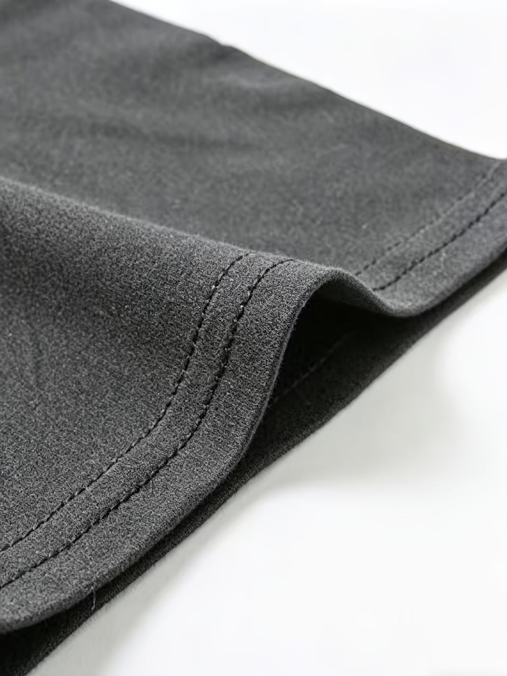 Men's Casual Drawstring Stand Collar Short Sleeve - Dark Gray