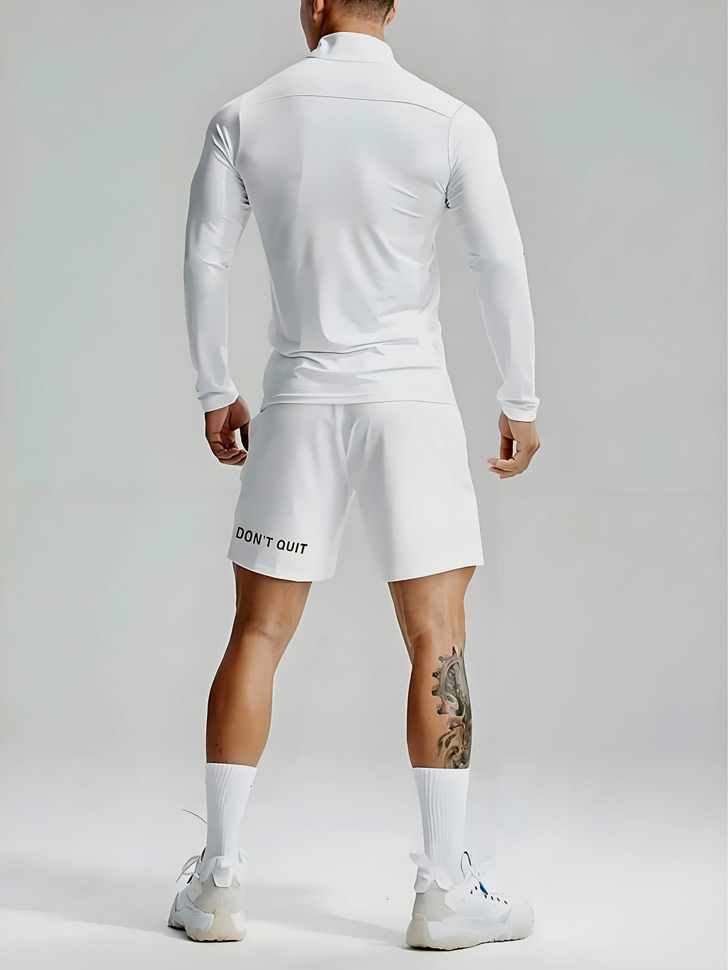 New Men'S Polo Shirt, Men'S Fashionable Trendy Print Polo Shirt, Half-Button Collar Polo Shirt, Suitable for Running, Gym, Cycling, Marathon And Other Sports Tops, Breathable And Non-Stuffy, Machine Washable - White