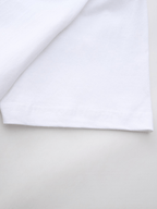 Solid Color 100% Pure Cotton Loose-Fit Short-Sleeve Men's Top - Lightweight, Breathable, and Skin-Friendly Base Layer | Crew Neck Design, Full Coverage for Parties, Commuting, and Short Trips | Opaque Pure Cotton Fabric | Versatile Summer Basic - White