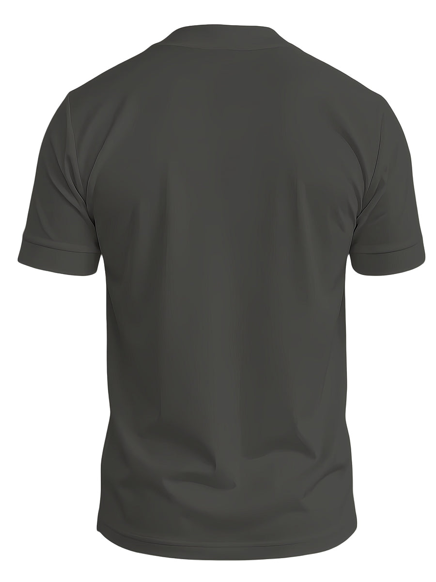 A 2026 New Style Men'S Summer Casual Sports V-Neck T-Shirt, Featuring a Street Fashion V-Neck Design, a Lightweight And Breathable Training Shirt for Exercise And Fitness, Suitable As a Base Layer for Daily Wear - Dark Gray