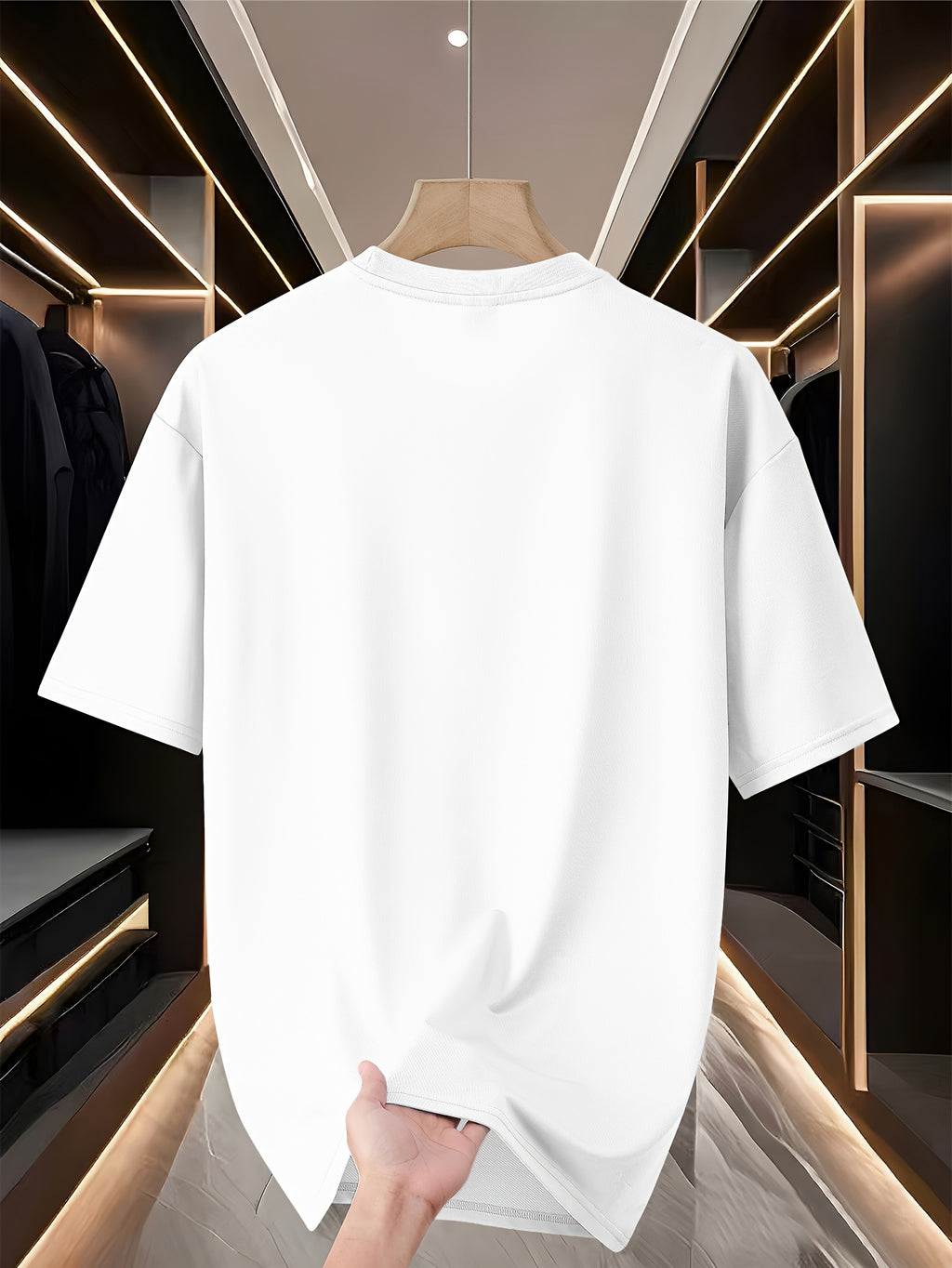 Custom T-Shirts / - "My T-Shirt, My Choice" Design Your Own with Text//Logo Suitable for Team Uniforms, Music Festival Outfits, Gifts for Him, Short Sleeve Round Neck Loose Fit Machine Washable T-Shirt - White