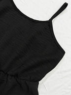 Women's New Elegant Shirt and Slip Dress 2pcs Set, Suitable for Commuting and Various Occasions, Vacation Wear - Black
