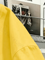 Plus Size, Plus-size Women's Crossbody Bag with Bear Print, Round Neck Short-sleeve T-shirt. Suitable for Summer Vacations, Beach, Holidays, Spring, Valentine's Day, Carnivals, Mother's Day Gifts; a Gift for Mom. Suitable for Daily Wear - Yellow