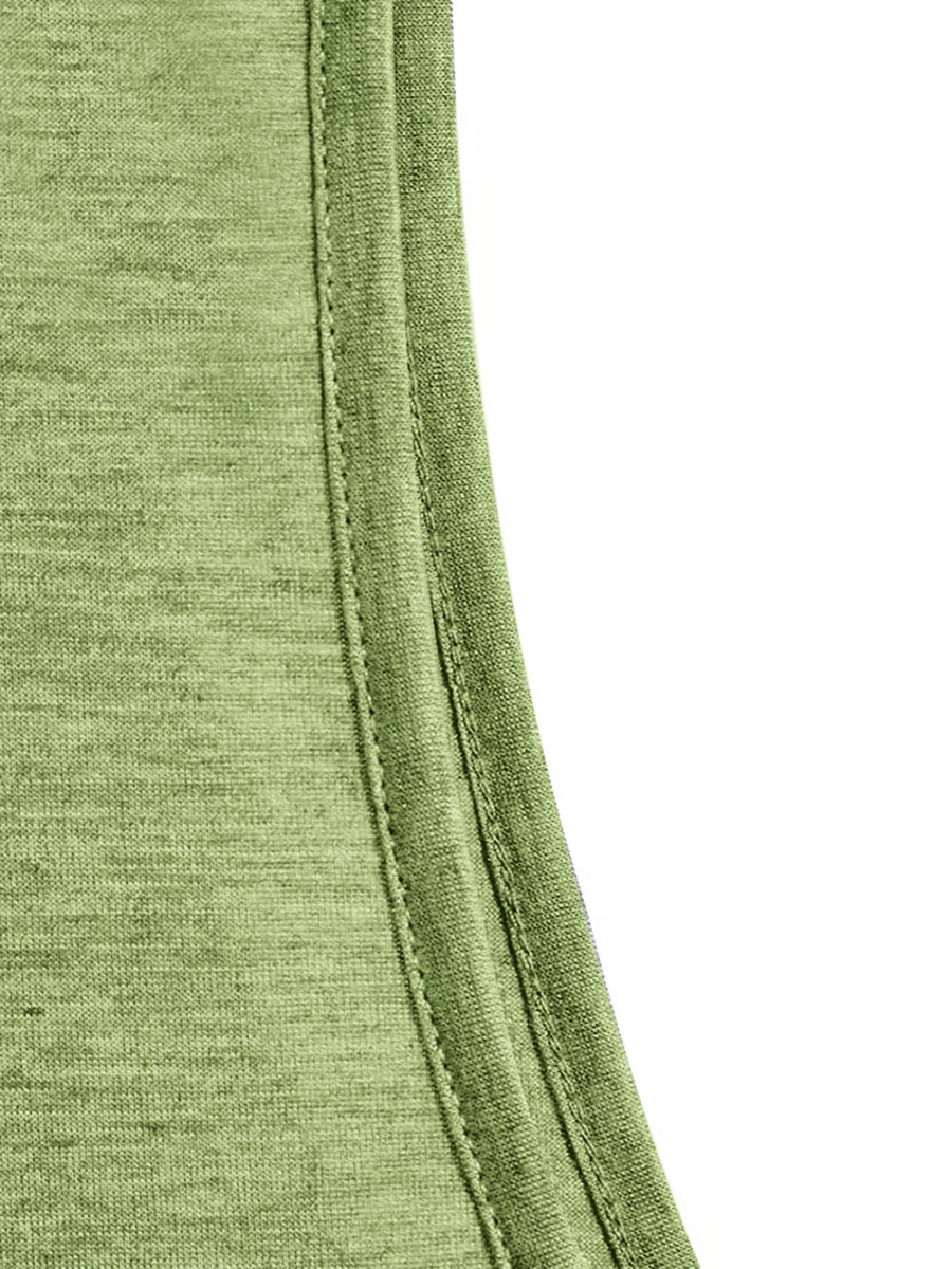 Women's Elegant Tank Top with Superman Vintage Logo Print, Soft Stretchy Round Neck Casual Vintage Style Top, Warner Bros., Suitable for Daily and Vacation Wear in Spring, Summer, and Autumn, Sizes S-XXL, Fashionable and Breathable Design - Grass Green