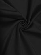 Solid Side-Slit Sexy Hip-Hugging Skirt - Black