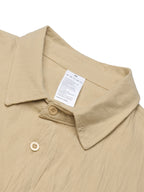 5pcs Men's New Spring/Summer/Autumn Thin Solid Color Linen Lapel Sport Top, Loose and Comfortable, Versatile for Daily Wear, Commuting, Vacation, Business, Streetwear, Trendy, Fashionable, Casual Long Sleeve - Mix A