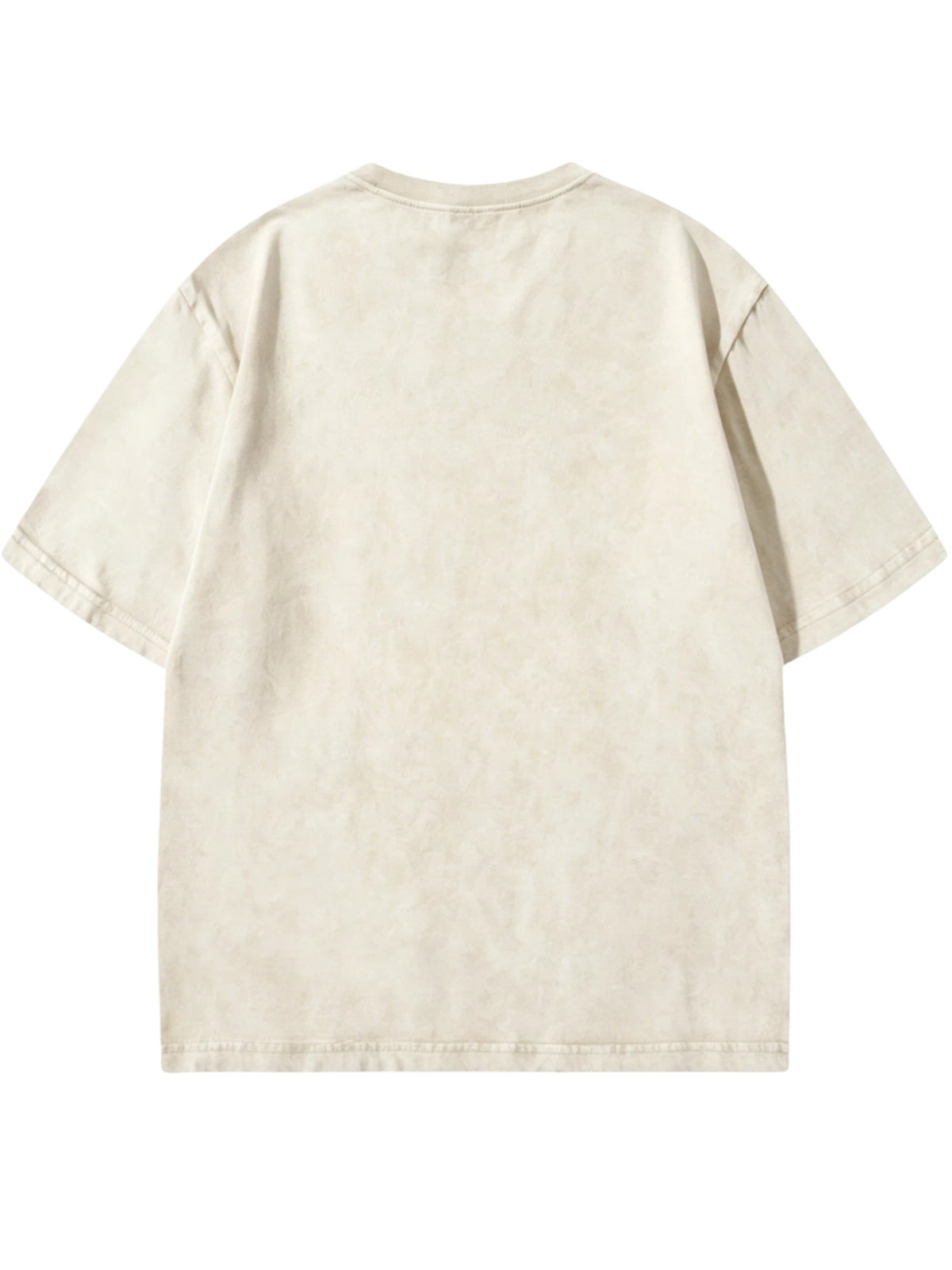 [Villa Le Water OBM] 2pcs Set Street Cool Short T-Shirts, Washed Distressed Short Sleeves, Unisex Retro Tops, Summer Outfit Essentials, Hip-Hop Street Style Must-Haves, Soft Fabric, Full Size Range, Daily Wear, All Seasons Wear, Best Gift - 2PC