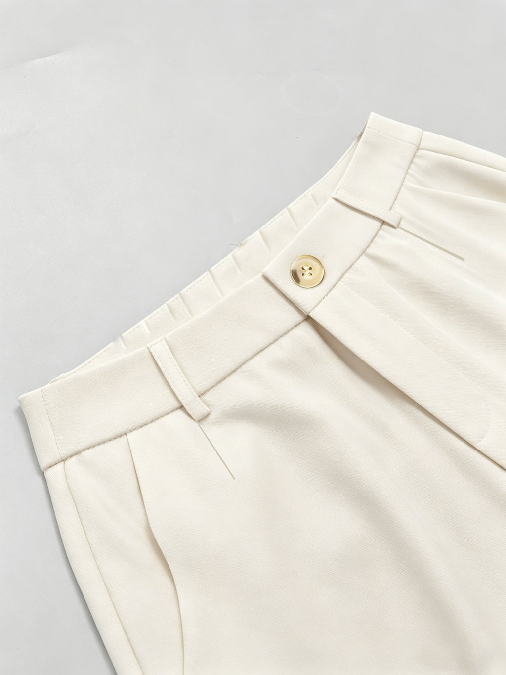 HMY (Beltless) "Elegance-Enhancing" Slightly Flared Suit Pants, High-Waist Commuter Trousers, Gentle and Versatile, Sure to Please + Taluan - Apricot