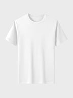 2pcs (White) Men'S Athletic Short Sleeve Round Neck Shirts, Quick-Dry Tops, Fitness And Sports Wear, Casual Outdoor Athletic Wear, Men'S Premium Short Sleeve T-Shirts, Soft And Comfortable. Solid Color Short Sleeve T-Shirts - White.