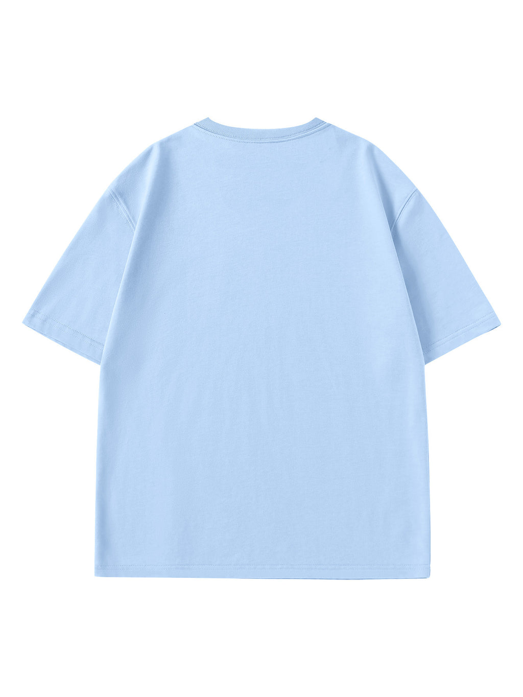 Paul Frank Summer Men's Pure Cotton Street Style Refreshing Pullover Short-Sleeve T-Shirt - Glacier Blue
