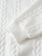 Men's Jacquard Sweatshirt - White
