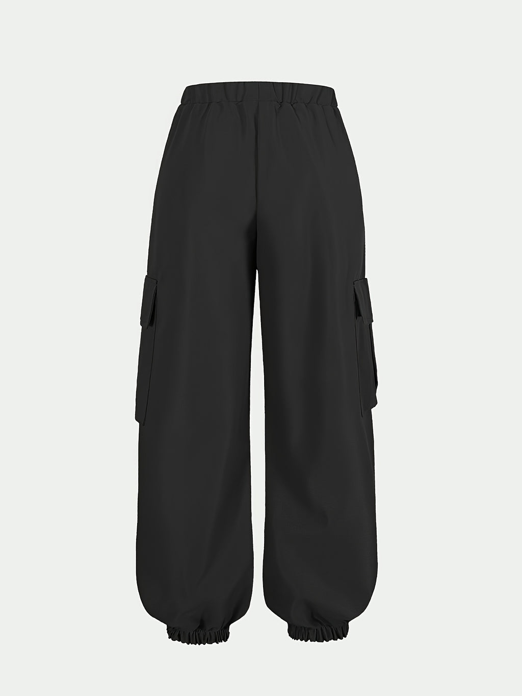 New Arrival - Women's Cargo Pants Sold Individually, Cute and Fun Heart Print Work Pants with Multiple Pockets, Cargo Pants Style, Long Pants for Fashionable Aged 18-25, Machine Washable, Durable Fabric - Suitable for Spring and Summer - Black