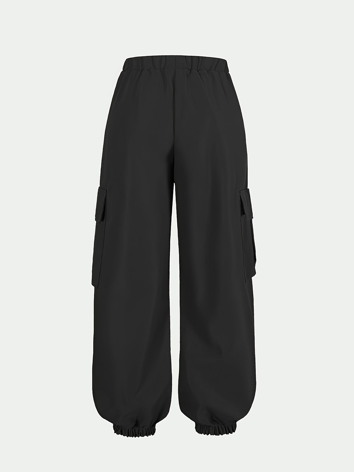New Arrival - Women's Cargo Pants Sold Individually, Cute and Fun Heart Print Work Pants with Multiple Pockets, Cargo Pants Style, Long Pants for Fashionable Aged 18-25, Machine Washable, Durable Fabric - Suitable for Spring and Summer - Black
