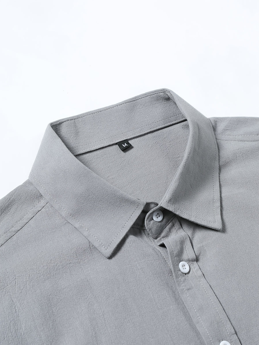 Men'S Casual Shirt - Grey