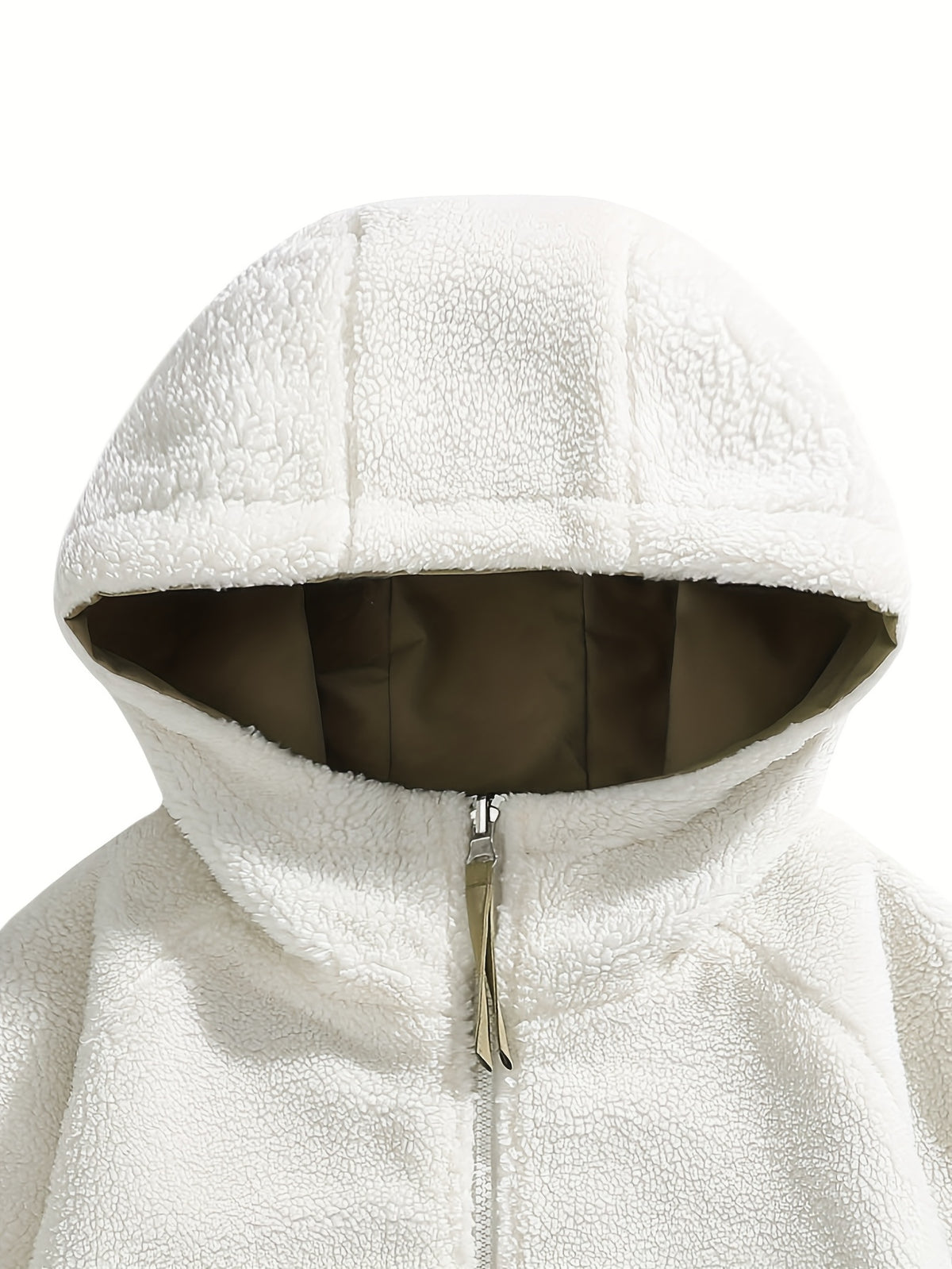 Men'S Jacket, Men'S Casual Outdoor Sports Warm Hooded Jacket, Reversible Jacket, Made of Windproof And Wear-Resistant Fabric, Warm And Comfortable Fall Winter Style 1pc - Khaki