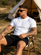 3pcs Set Spring Summer Fashion Athletic Short Sleeve Men'S Top Summer New Breathable Casual Comfortable Versatile Trendy Outerwear T-Shirt - Mixed Color 8