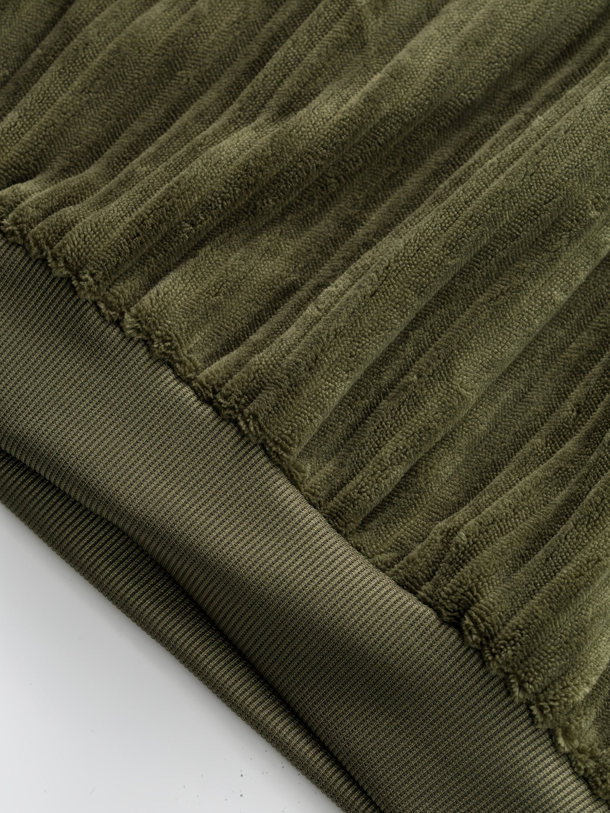 [Pearson OBM] Contrast Collar Half-Zipper Men'S Vertical Striped Long Sleeve Knit Sweater, Elbow Patch Casual Elastic Slim Commute All-Match Fall Top - Pure Army Green