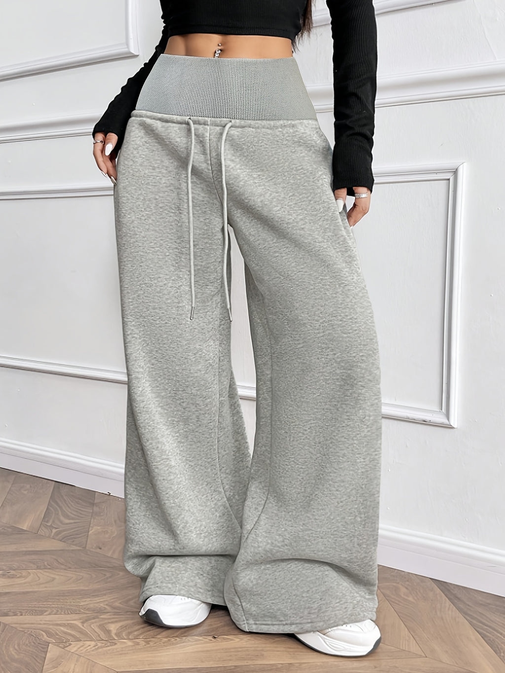 Fall Winter Fashion Casual Long Pants - Ash