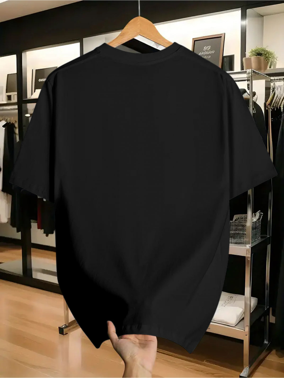 100% Cotton. Men's Short-sleeve T-shirt. Fashionable Tree Pattern, Summer Short-sleeve Casual Men's Fashion. Versatile Base Layer. Suitable for Outdoor Casual Wear - Black