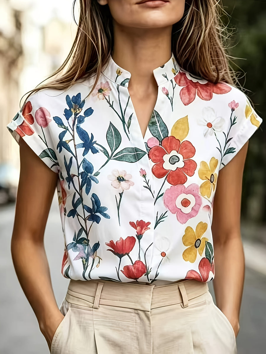 BK260608009 New Women's Shirt, Suitable for Work, Weddings, Parties, Concerts, Brunch, Airports, and Daily Fashion, Also for Halloween and Christmas, Vintage Style - Multicolor