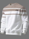 Men's Crew Neck Sweatshirt, Trendy Brand, Long Sleeve, Fall/Winter 2026 Winter Clothes for Men - Mixed colors