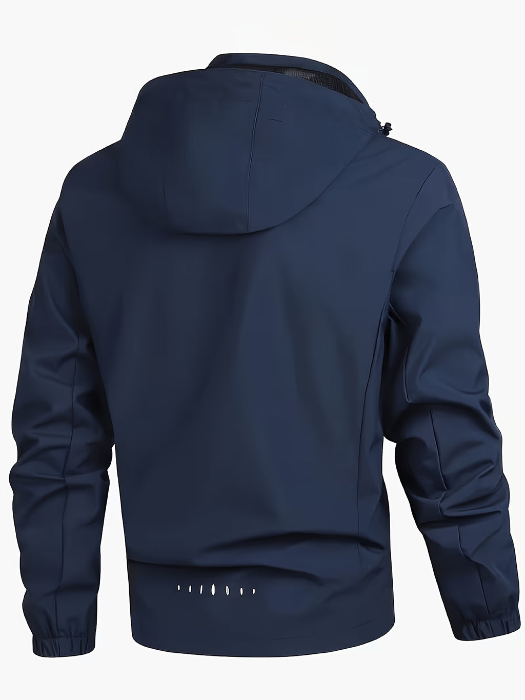 Spring and Autumn Outdoor Adventure Men's Windproof Sportswear, Wear-Resistant Wind-Resistant Jacket, Urban Cycling, Mountain Climbing, Hiking Zipper Outerwear Winter Clothes for Men - Navy Color