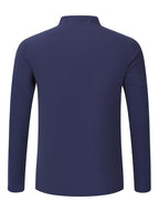 Men'S Fashion Autumn New Long Sleeve Shirt Loose Casual Solid Color Individualistic Shirt, New Season - Navy Color