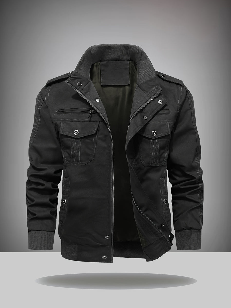 Spring and Autumn Collection, Comfortable Jackets, Apparel, Footwear and Jewelry, Men's Fashion, Men's Store, Men's Uniforms, Workwear and Protective Clothing, Men's Work and Safety Apparel, Men's Executive Attire, Men's Executive Jackets - Black
