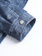 Men'S Lightweight Casual Jacket with Button-Front Closure - Lapel Design, Light Business Style Distressed Fashion Coat, Elegant Outerwear, 100% Polyester - Non-Shrinkable Fabric, Easy Care Material, Machine Washable, Office Appropriate - Light Blue