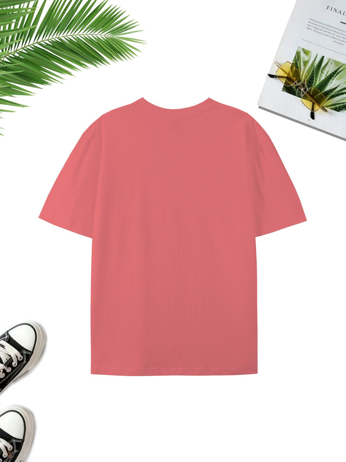 Warner Bros. Officially Licensed Batman Cracked Fragmented Blurry Ink Logo Printed Men'S Short-Sleeved T-Shirt, American Retro Street Style, Soft And Breathable, Suitable for Summer Daily Wear, Streetwear, Fitness, And Outdoor Outfits - Watermelon Red