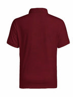 [Printed Design - Not Textured] Men'S Short Sleeve Zip Polo Shirt, Burgundy Abstract Dark Texture, Digital Print, Zip Placket, Polo Collar, Polyester, Casual, Daily Commute Weekend Leisure, Summer - Mixed colors
