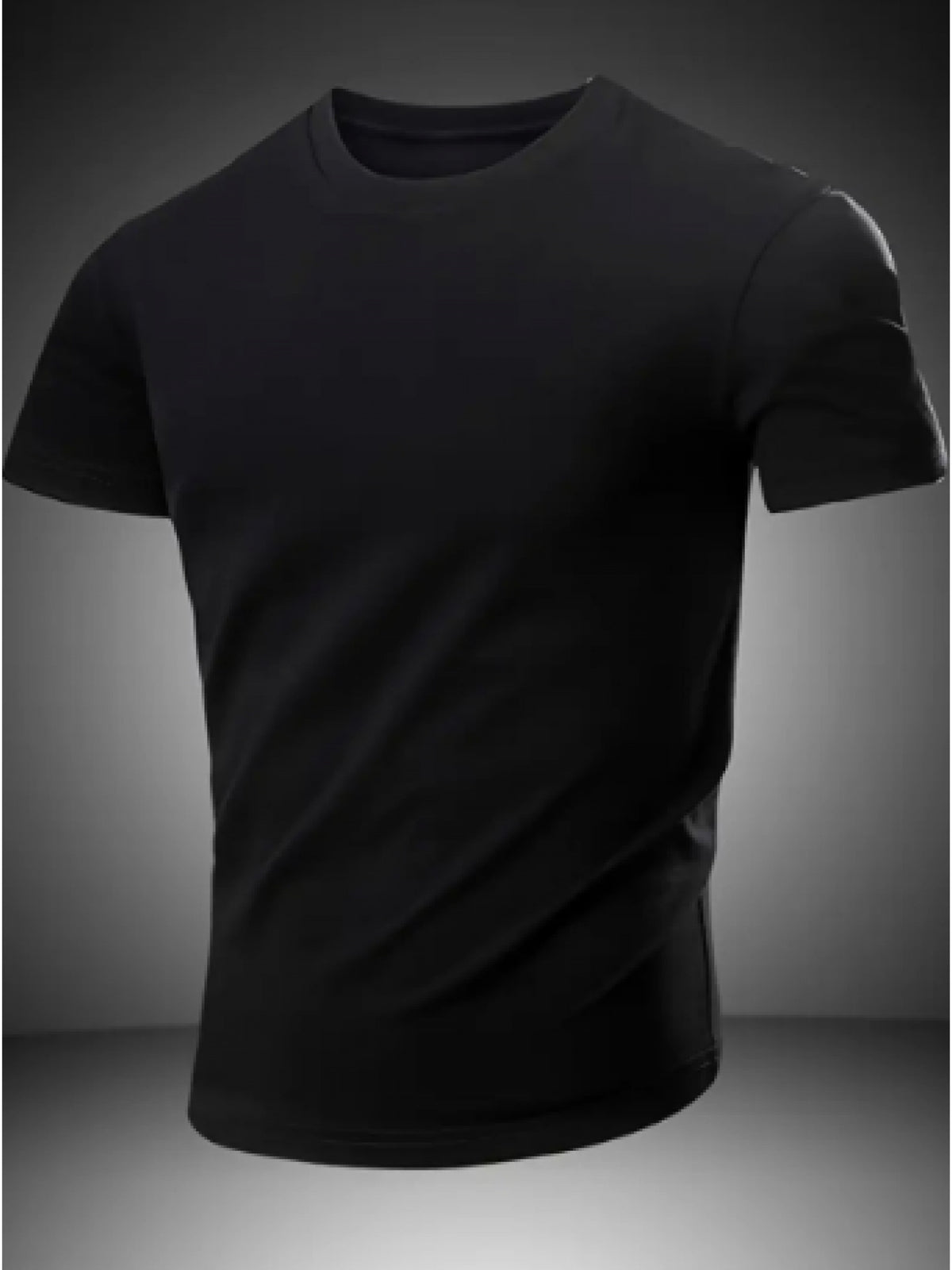 12pcs Set Pure Short Sleeve Soft Skin-Friendly Cloud-Like Fit Sports Casual Everyday Versatile No Limit Easy Design High-End Feel Cost-Effective Understand Life - Black