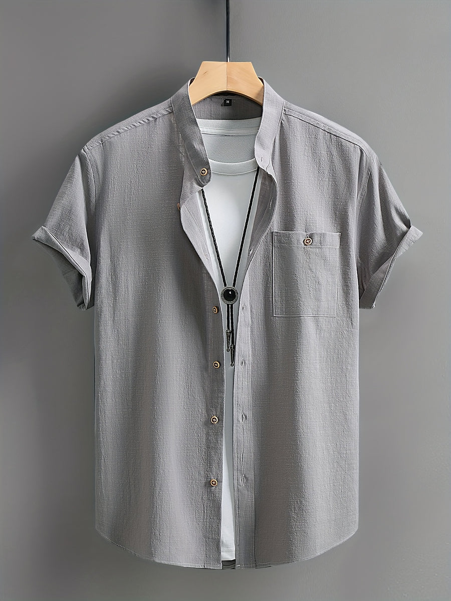 Men's Casual Shirt - Dark Gray