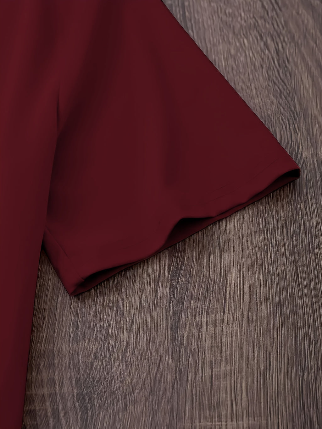 Milan Milano Letter Print Short Sleeve T-Shirt, Easy Ins Style, Loose And Flattering, Casual Unisex Top Suitable for Couples - Burgundy