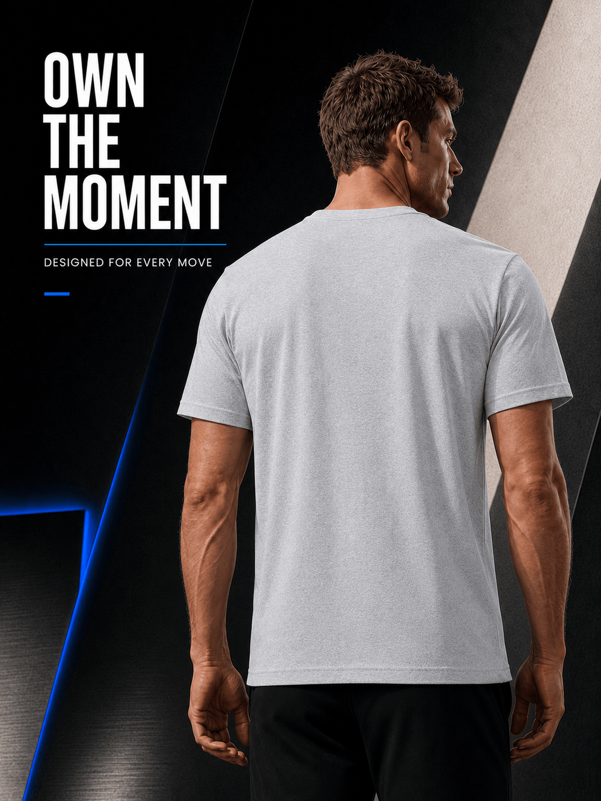 15pcs High-Quality Men'S Solid Color Short-Sleeve T-Shirts, Available in Multiple Colors, Casual, Comfortable, Lightweight, Fashionable, Basic Style Tops, Suitable for Daily Wear, Work, Sports, And As Gifts - Light gray 15-piece set