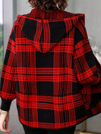 MOM Hoodie 2023 New Women Spring and Autumn Loose Zipper Cardigan Jacket Woman - Red