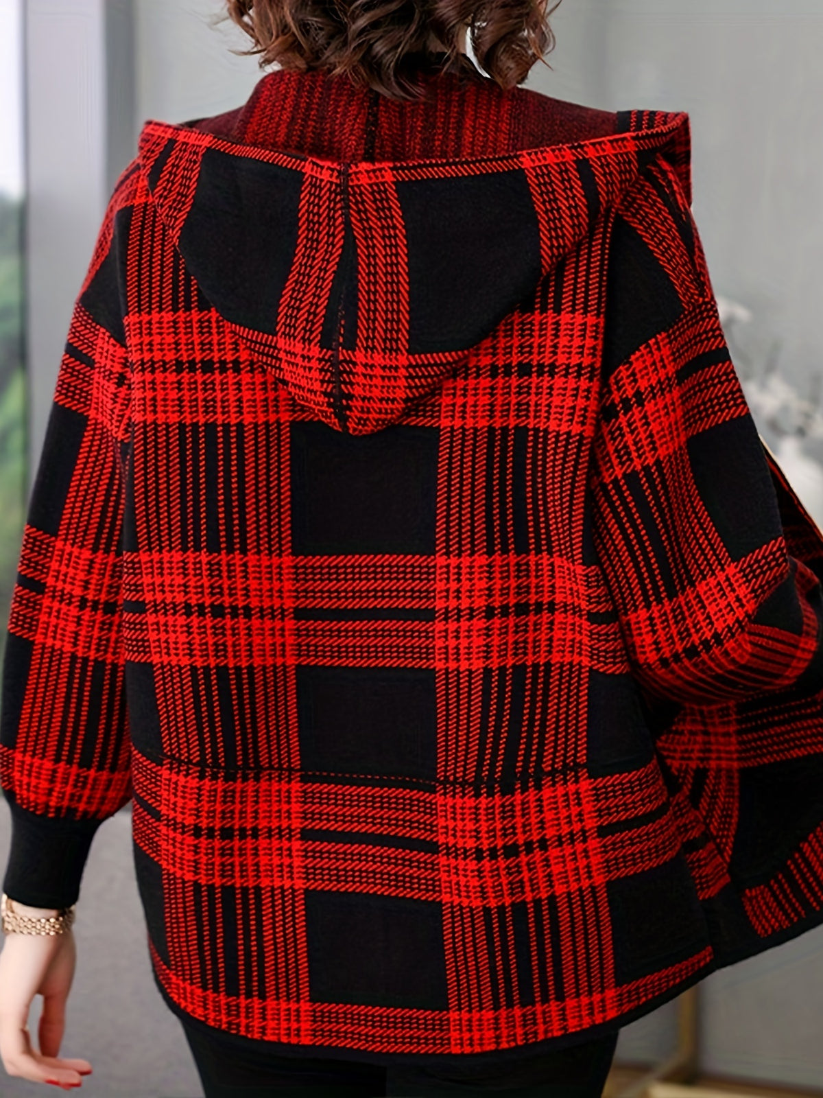 MOM Hoodie 2023 New Women Spring and Autumn Loose Zipper Cardigan Jacket Woman - Red