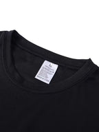 Men's Milano Luxe Logo T-Shirt - Lightweight 100% Polyester Crew Neck Short Sleeve Summer Top with Iconic Milano Print, Casual Streetwear Tee Suitable for Urban Fashion, Machine Washable Regular Fit for & -the- Style - Black