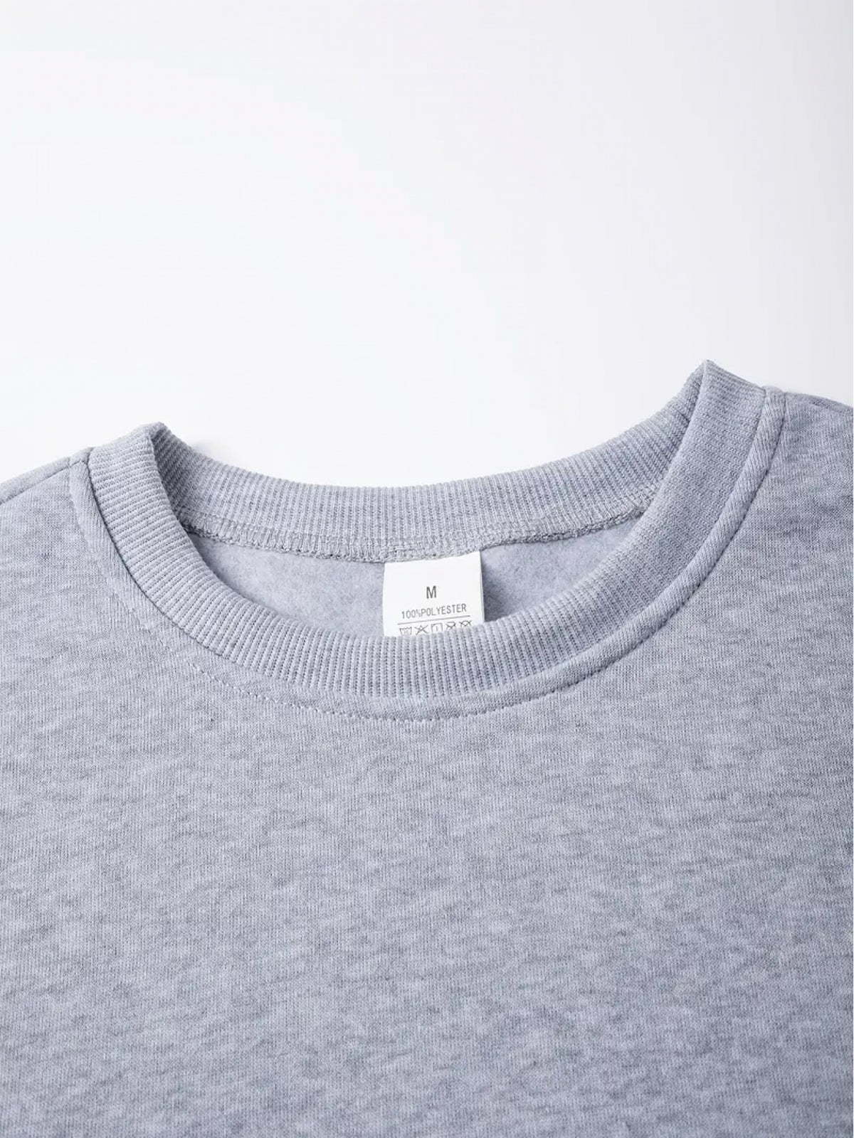 Men'S Stylish Print Sweatshirt Featuring a Cute Cat Design, Trendy Long-Sleeve Top, Round-Neck Sweatshirt, Streetwear Fashion, Perfect for Holiday Gifts - Light Grey