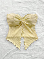 Vacation Style Mustard Yellow Textured Top - Yellow