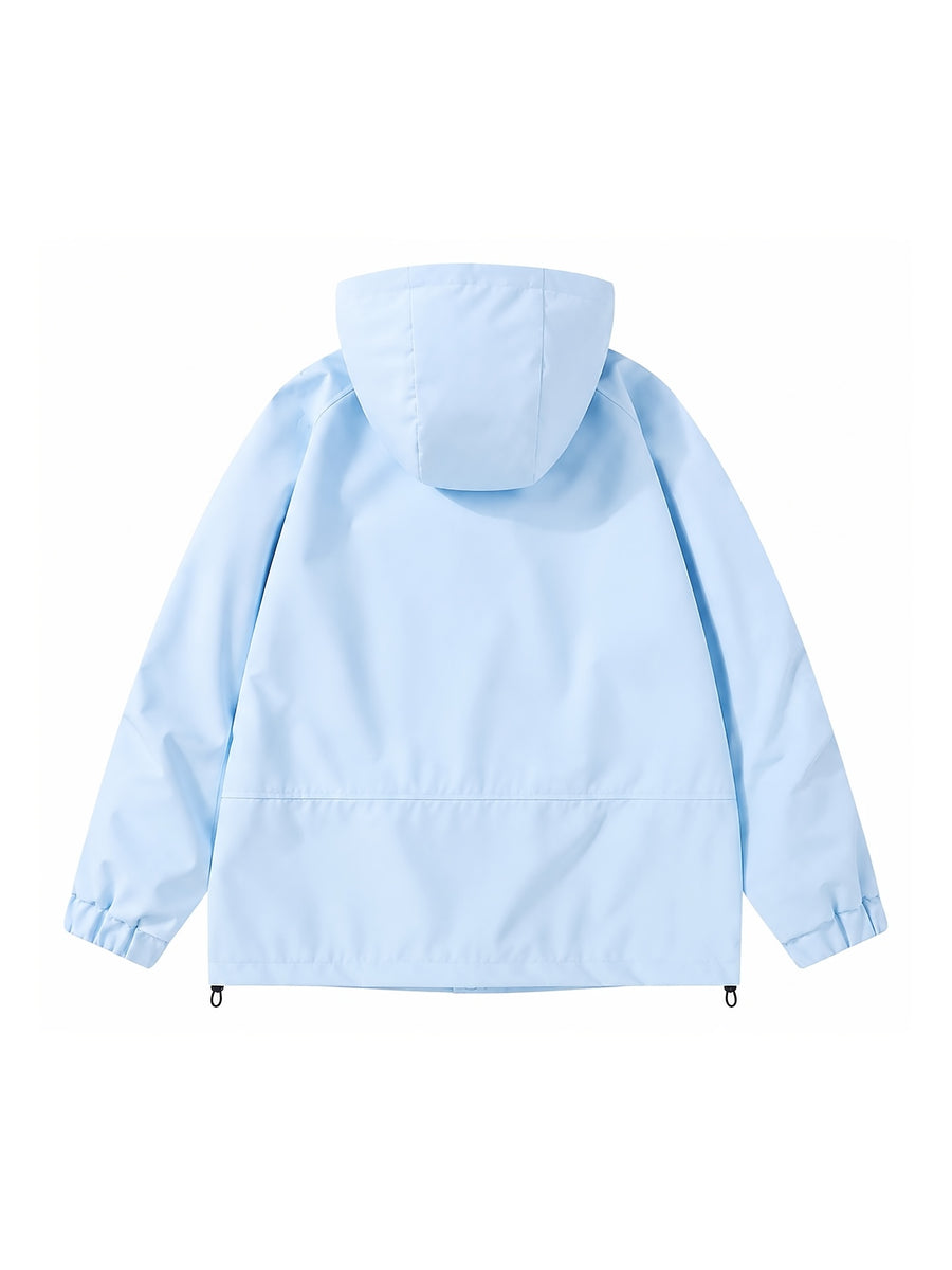 Men'S Lightweight Hooded Softshell Jacket - a Classic, Rugged, And Casual Full-Zip Coat with Multiple Pockets. Suitable for Hiking, Camping, Travel, And Daily Commuting; Ideal for Spring, Summer, And Autumn Wear. A Great Gift Choice for Men - Light Blue