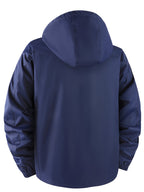 Norway Element Print Jacket Autumn Winter Men'S Outdoor Sports Mountaineering, Hiking Solid Color Jacket Hooded Easy Versatile Youth Fashion Thin Travel Casual Outerwear Men - Deep Blue