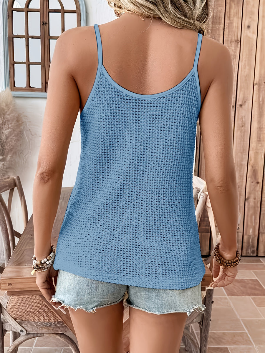 Women's Casual Fashion Tank Top - Blue