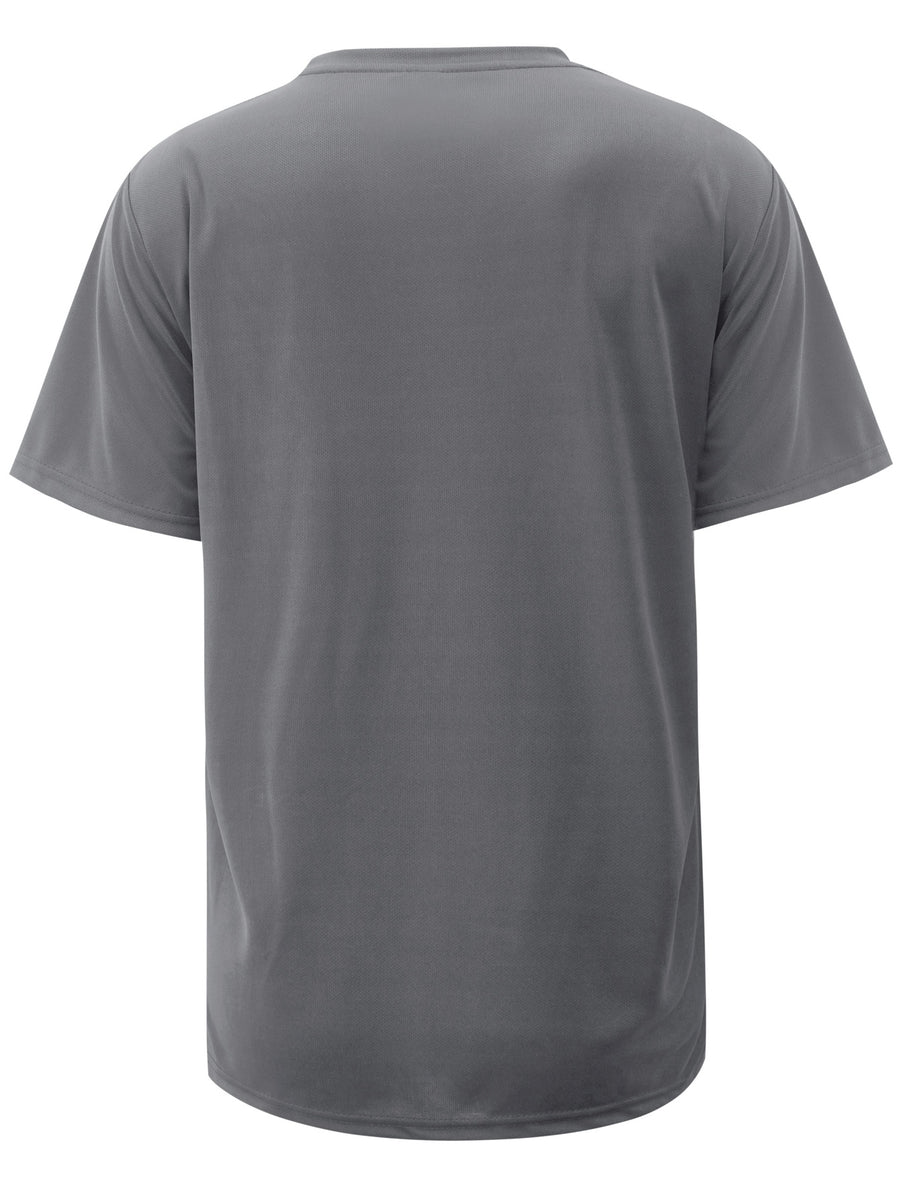 Men's Round-neck Short-sleeve Printed Top with a Black and White Vintage Canvas Shoe Pattern Design, Featuring a Simple Street-style Trend, Suitable for Daily Casual and Sportswear Outfits - Graphite gray