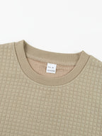 Men'S Waffle Knit T-Shirt, a Short Sleeve Crew Neck Casual Summer Top Featuring Premium Handcrafted Fashion Labeling. Made from Textured, Breathable Fabric with a Soft And Lightweight Feel, Offering a Comfortable Slim-Fit Design - Khaki