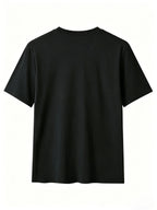 8pcs Men's Casual Knit Ribbed V-Neck T-Shirt / Soft and Comfortable Fabric / Short Sleeve / Solid Color / Crew Neck / Back-to-School Season, Casual Sporty Design Top, Multiple Colors Available, Suitable for Summer Daily Wear - 8pcs Dark Gray